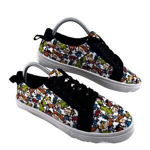 Rugrats Nickelodeon Viacom Cartoon All-Over Print Lace-up Sneaker Women‎ Size 7